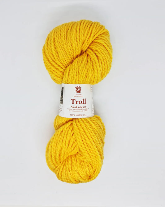Troll 02758 varm gul - Strikkedrøm