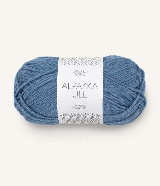 Alpakka ull 6052 Jeansblå