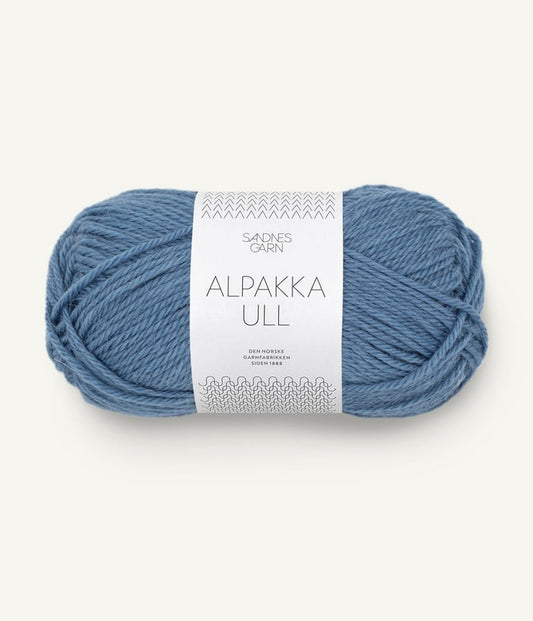 Alpakka ull 6052 Jeansblå