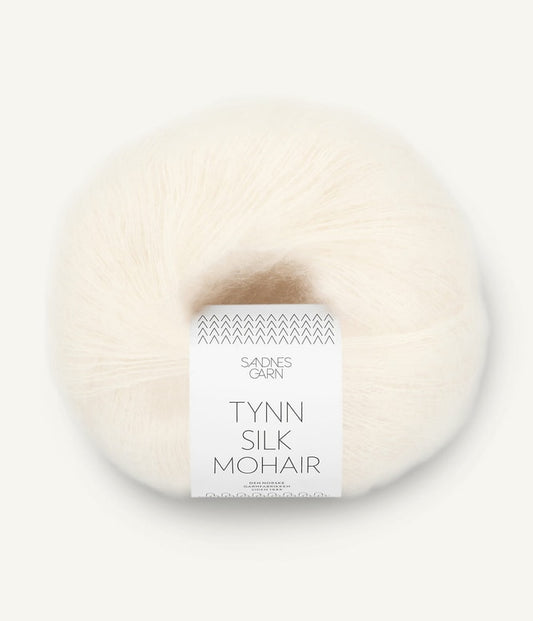 Tynn silk mohair Natur 1012