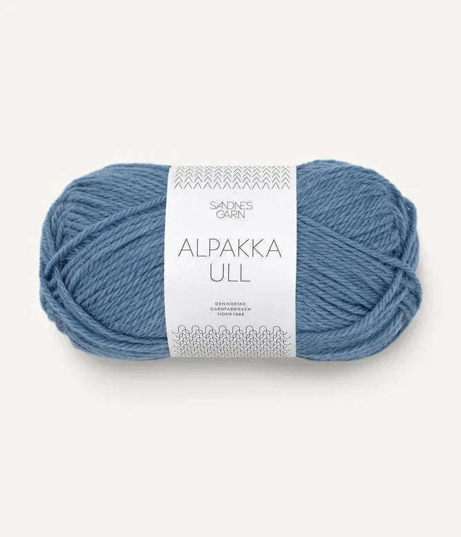 Alpakka ull 6052 Jeansblå - Strikkedrøm