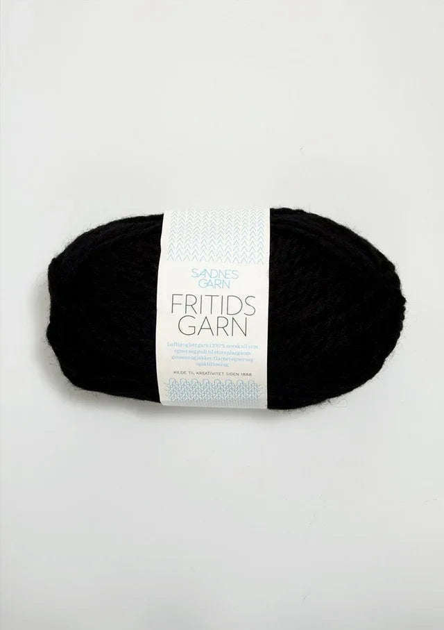 Fritidsgarn 1099 svart - Strikkedrøm