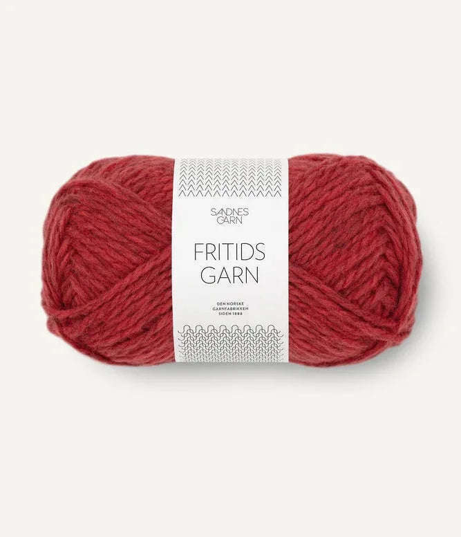 Fritidsgarn 4236 Rødmelert - Strikkedrøm