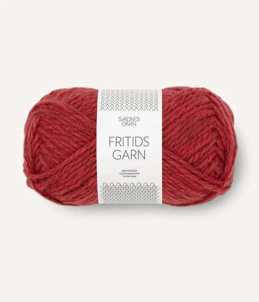 Fritidsgarn 4236 Rødmelert - Strikkedrøm