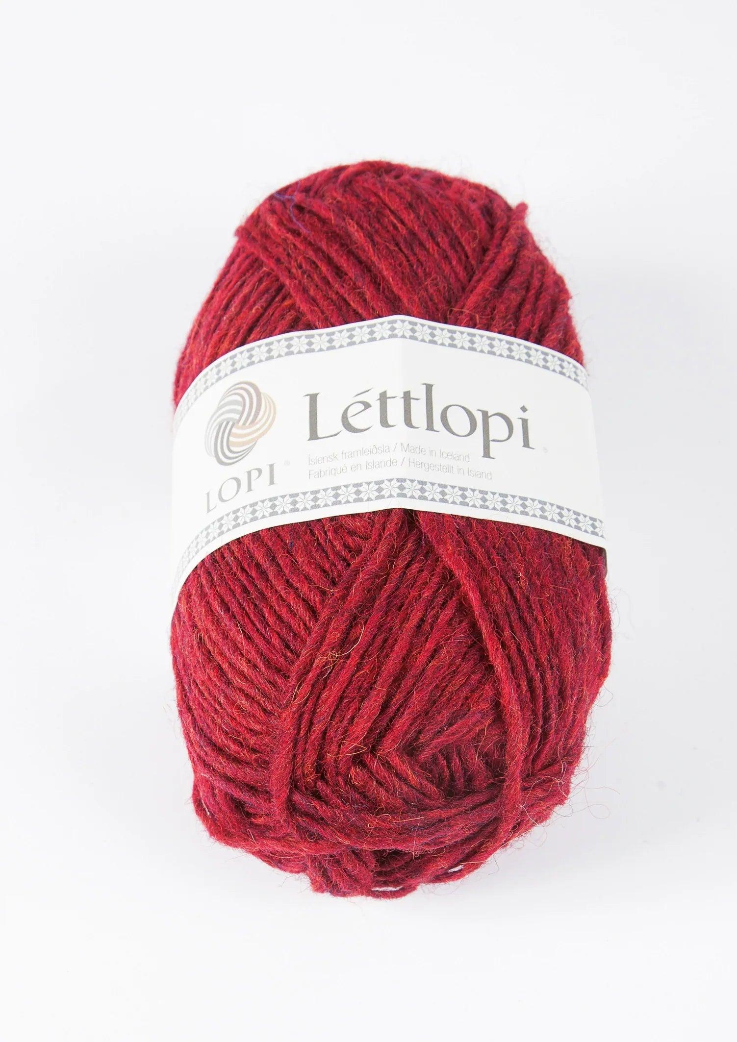Lett lopi 1409 Garnet red - Strikkedrøm